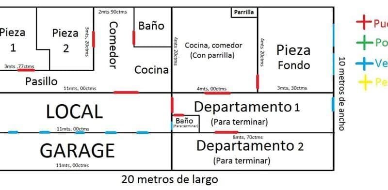 Casa con local en Río Salado, Gral. Paz