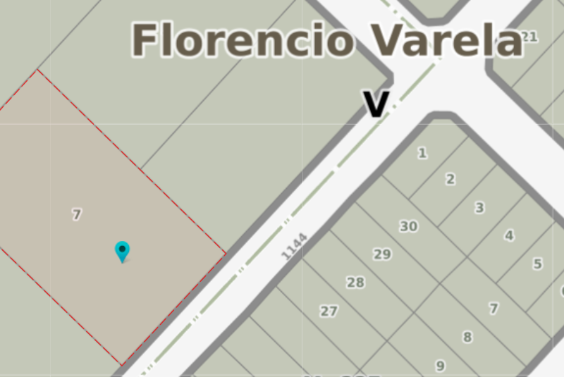 Quinta de 2.600 m2, baldía, Ingeniero Allan, Florencio Varela
