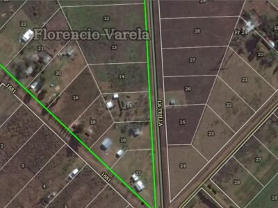 Quinta de 3.100 m2 y otra de 2.600 m2 en Ing. Allan, Fcio. Varela